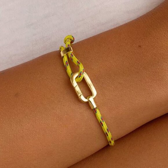 Gorjana Paracord Bracelet Yellow NWT msrp $60 - Picture 10 of 10